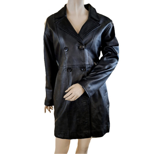Skandal damen lederjacke lang - skandal,